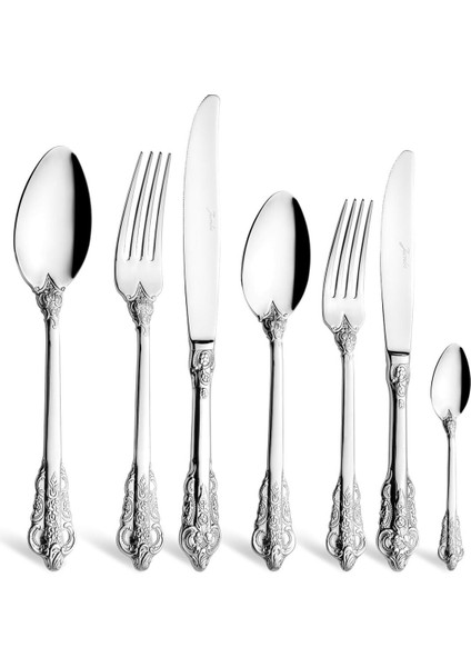 3402 84 Parça 12 Kişilik Çatal Kaşık Bıçak Seti