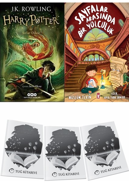 Harry Potter ve Sırlar Odası ve Sayfalar Arasında Bir Yolculuk + Hediyeli