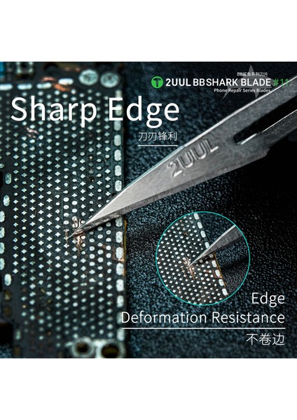 2uul DA18 Bb Shark Blade Serisi Yüksek Karbonlu Çelik No.11 Bıçak - 100 Adet indirimleri