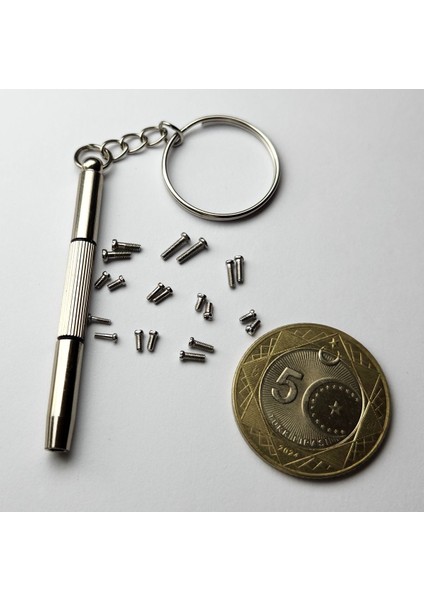 Mini Tornavida Seti 20 Parça, Anahtarlık, Vida, Gözlük ve Saat Tamiri Için modelleri