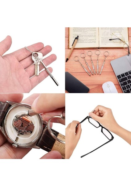 Mini Tornavida Seti 20 Parça, Anahtarlık, Vida, Gözlük ve Saat Tamiri Için fırsatları