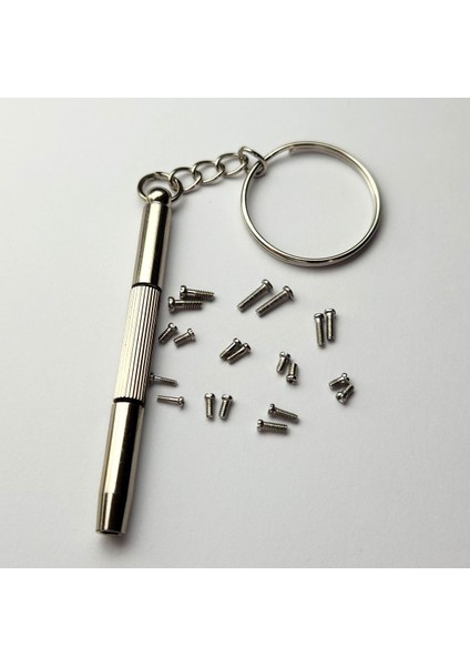 Mini Tornavida Seti 20 Parça, Anahtarlık, Vida, Gözlük ve Saat Tamiri Için