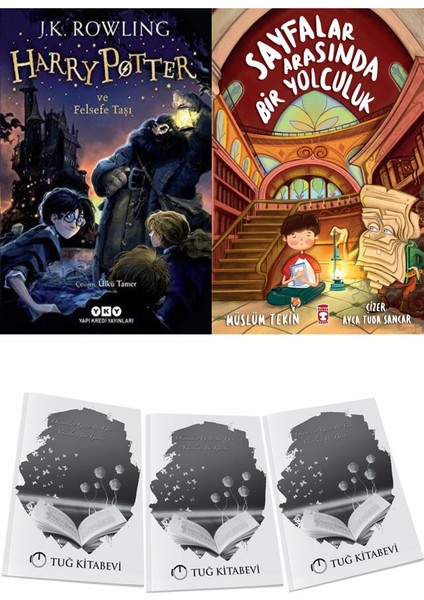Harry Potter ve Felsefe Taşı ve Sayfalar Arasında Bir Yolculuk + Hediyeli