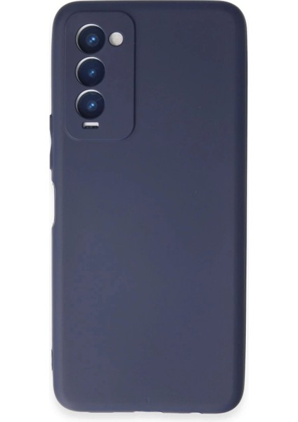 Newface Tecno Camon 18 Kılıf First Silikon - Lacivert