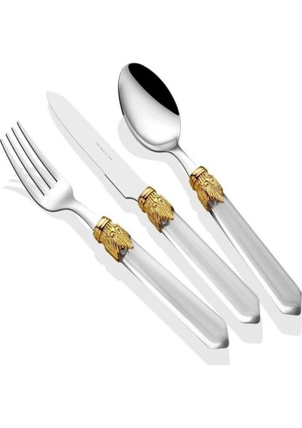 Venezia Ring Şeffaf 75 Parça Çatal Bıçak Seti