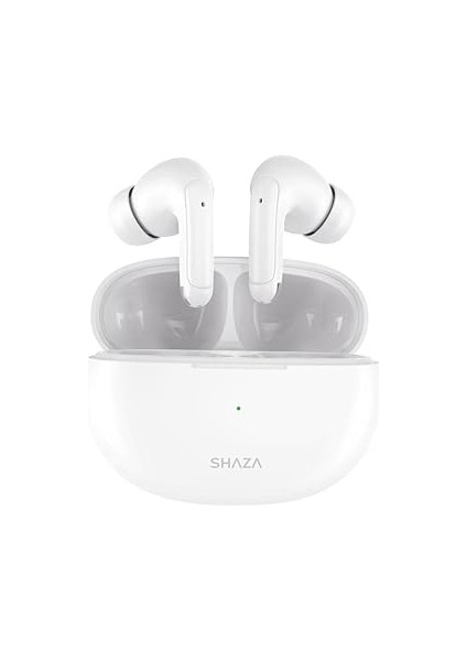 Shaza Air8 4 Mikrofonlu Enc+Anc 400 Mah Tws Silikonlu Bluetooth Kulakiçi Kulaklık Beyaz