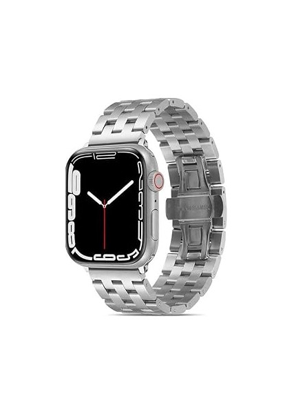 Zore Ile Uyumlu Watch 38MM/40MM Krd-20 Metal Kordon Gümüş