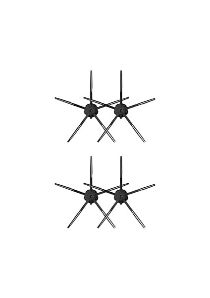 Ozemtek Siyah 4 Adet Yedek 5 Kollu Yan Fırça Roborock ile Uyumlu S7 S7 Max S7 Ultra T7 T7S 4 Adet Y