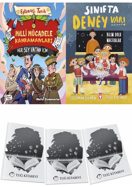 Milli Mücadele Kahramanları Her Şey Vatan Için ve Sınıfta Deney Var Bilim Dolu Maceralar + Hediyeli