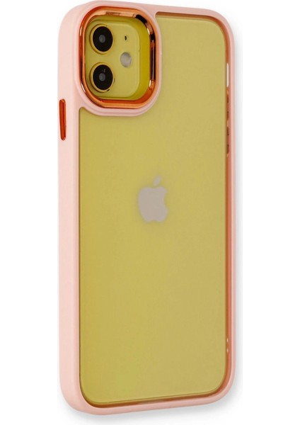 Newface iPhone 12 Kılıf Dora Kapak - Pudra