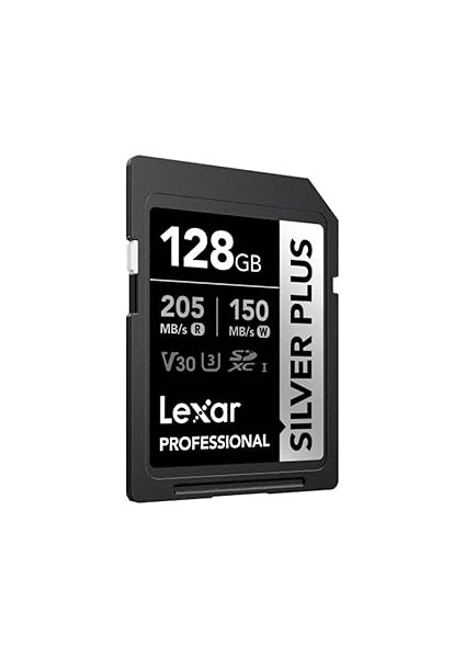 Lexar Professional 128GB 205 Mb/s Silver Plus Sd Hafıza Kartı