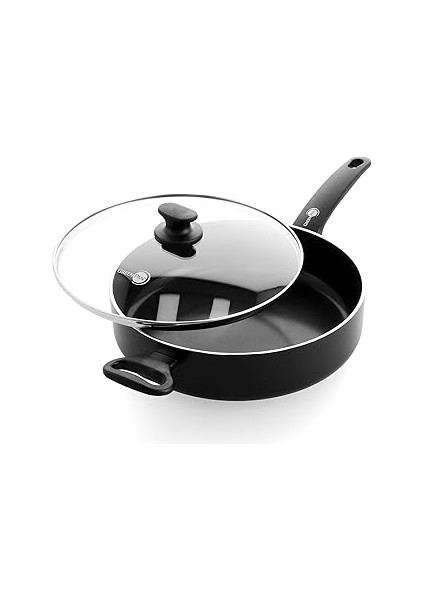 Greenpan Cambridge CW002216 – 002 Güveç Tavası/cam/alüminyum, Siyah, 24 cm