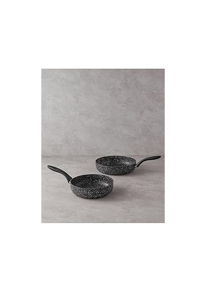 English Home Alüminyum 2 Parça Tava Seti 24-28 cm Siyah