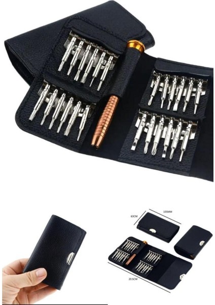 Mini Cüzdanlı 24 Parça Elektronik Tornavida Seti fiyatları