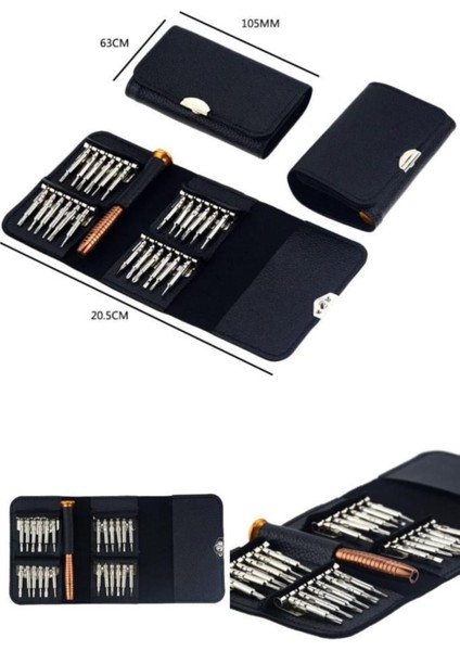 Mini Cüzdanlı 24 Parça Elektronik Tornavida Seti modelleri