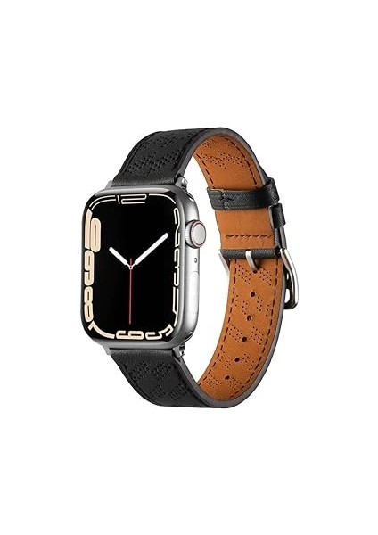 Zore ​​​apple Ile Uyumlu Watch 38MM/40MM Krd-76 Pu Deri Kordon Strap Kayış Koyu Yeşil