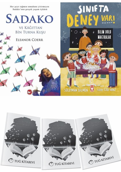 Sadako ve Kağıttan Bir Turna Kuşu ve Sınıfta Deney Var Bilim Dolu Maceralar + Hediyeli