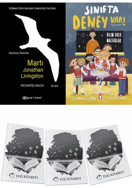 Martı Jonathan Livingston ve Sınıfta Deney Var Bilim Dolu Maceralar + Hediyeli
