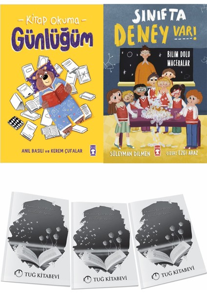 Kitap Okuma Günlüğüm ve Sınıfta Deney Var Bilim Dolu Maceralar + Hediyeli