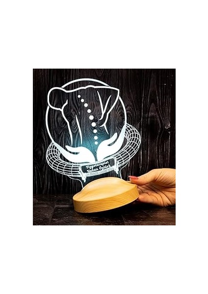 Sevgilambası Fizyoterapiste Hediye Kişiye 3D LED Lamba