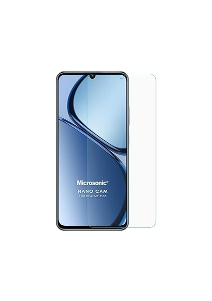 Microsonic Realme C63 Nano Glass Cam Ekran Koruyucu [realme C63 ile Uyumlu Ekran Koruyucu - Şeffaf]