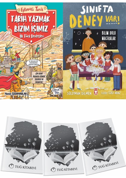Tarih Yazmak Bizim Işimiz Ilk Türk Devletleri ve Sınıfta Deney Var Bilim Dolu Maceralar + Hediyeli