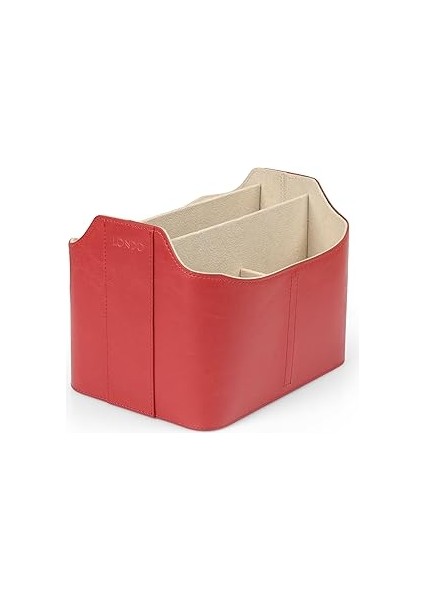Londo OTTO173 Deri Kumandalık ve Modern Tasarımlı Organizer Tablet Bölmeli, Kirmizi