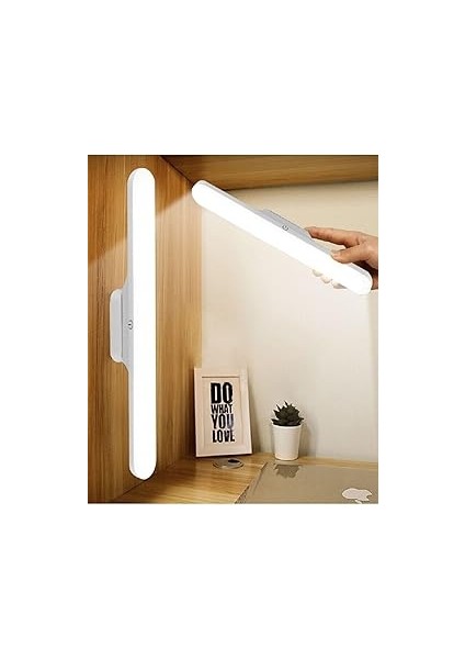 Kabin LED Işık USB Şarjlı Mıknatıslı LED Aplik Heroled Martı Ayna Üstü Dolap Altı Dimlenebilir Maky