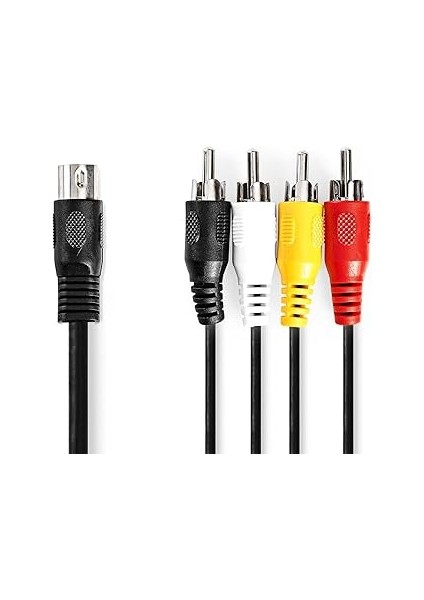 Nedis Ses Kablosu Din 5 Kutuplu Erkek - 4 x Rca Mac