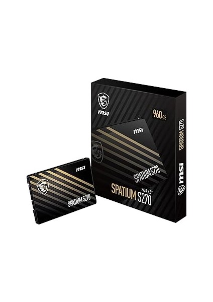 Spatium S270 Sata 2,5 Inç Sabit Disk 960 Gb, 3D Nand, Sata Iii, 500 Mb/s'ye Kadar Okuma Hızı, 4