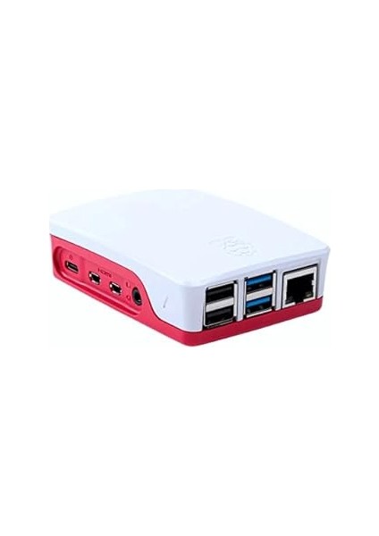 Raspberry Pi 4b Muhafaza Kutusu - Kırmızı, Beyaz (Klon)