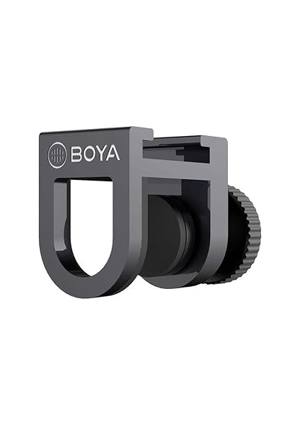 Boya BY-C12 Telefon Mini Aksesuar Bağlantı Aparatı, Siyah