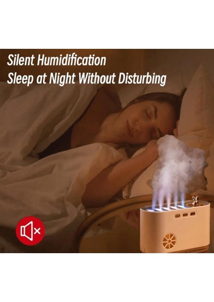 700ML Kapasiteli Aromaterapi Hava Nemlendirici 5 Püskürtme USB Aroma Difüzörü Müzik Ritim Lambası modelleri