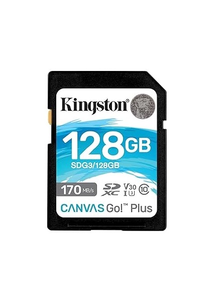 Canvas Go! Plus 128GB Sd Hafıza Kartı SDG3/128GB,UHS-I U3 V30 170MB/S / 90MB/S Okuma Yazma