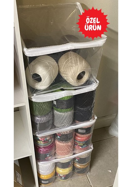 2li Pvc Küp Çanta Şeffaf Fermuarlı Kıyafet, Battaniye, Nevresim Saklama Hurcu 30X30X3X30