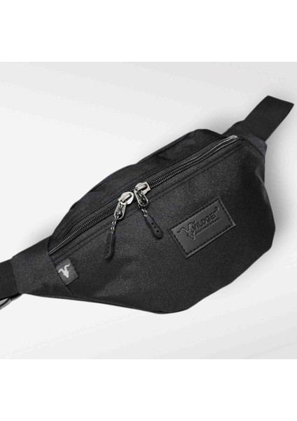 Unisex Siyah Waistbag Hip Pack Bel Çantası