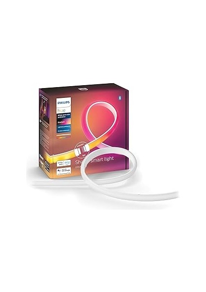 Hue Gradient Akıllı Renkli LED Şerit Aydınlatma, 1m, Genişletme Paketi, 16 Milyon Renk ve R