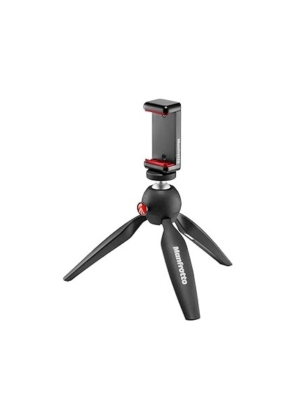 Manfrotto Mkpixiclamp-Bk Manfrotto Mkpixiclamp-Bk Mini Tripod Bk W/phone Cl, Siyah