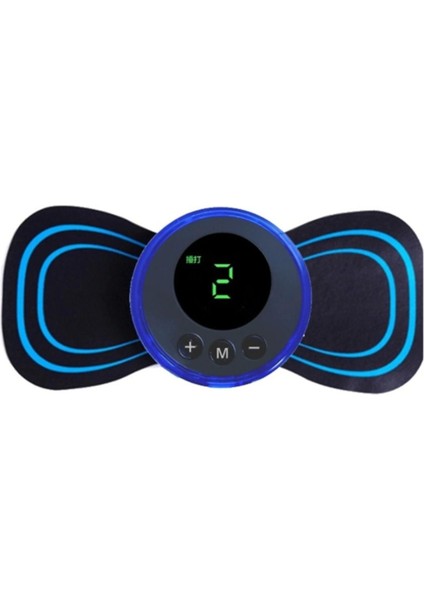 8 Modlu Mini Şarjlı Masaj Bandı, LCD Ekran, Kas Stimülatörü