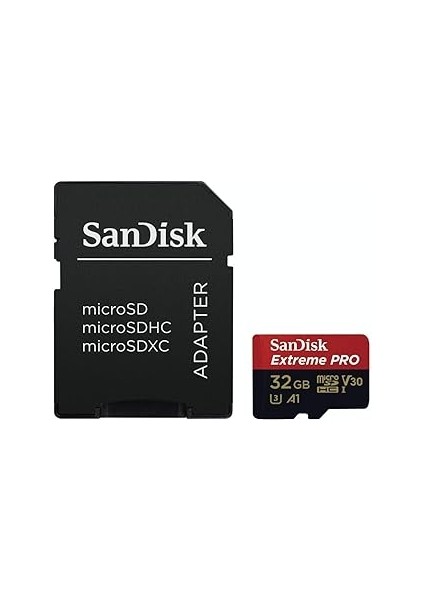 32GB Extreme Pro Microsdhc Hafıza Kartı, 100 Mb/sn'e Kadar - SDSQXCG-032G-GN6MA