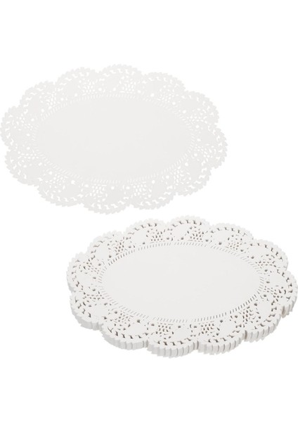 Oval Kağıt Dantel Tabak Altlığı 50 Adet 26X36 cm