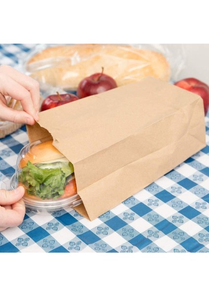 100 Adet (15X24) Kahvaltı Beslenme Piknik Poşeti Sandviç Tost Poğaça Şamua Kâğıdı Atıştırmalık Poşet