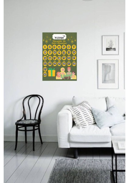 Ramazan Ayı Çocuk Oruç Takvimi Oruç Aktivie Çizelgesi Yıldız Etiketiyle Birlikte