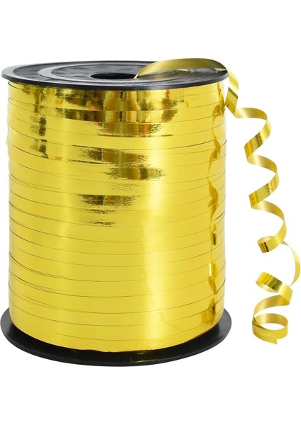 200 Metre Parlak Gold/ altın Metalik Şerit Rafya Balon Ipi Balon Süsleme Kurdelesi 8mm fiyatları