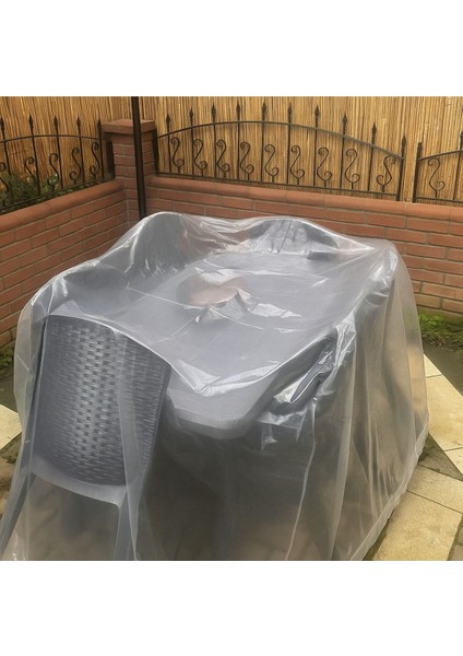 Köşeli Naylon Bahçe Mobilya Koruma Örtüsü, Masa Takımı Naylonu Su Geçirmez 240X165 cm fırsatları
