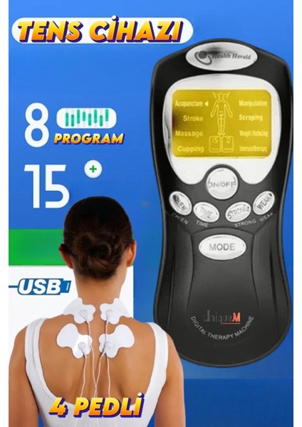 Taşınabilir Titreşimli Kas Masaj Cihazı, Fizik Tedavi ve Ems Stimülatör Özellikleri