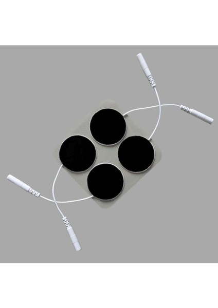 Yuvarlak Soketli Elektrot 3.2x3.2 Cm, Ems Tens Cihazı Pin Girişli, 2 Paket, 8 Adet