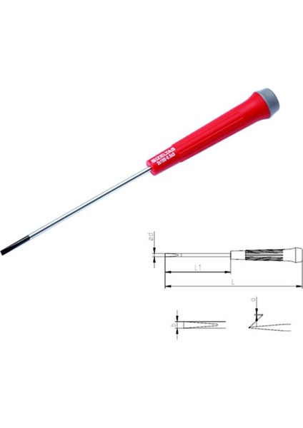 Elektronik Klemens Düz Tornavida 3,5X100, Dayanıklı ve Kullanışlı Elektrik Araçları