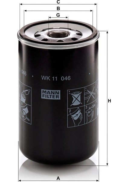 Wk 11 046 - Yakıt Filtresi - Mann Fılter fiyatları