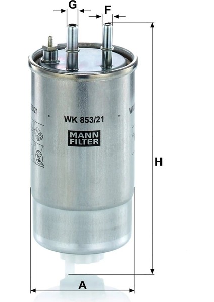 Wk 853/21 - Yakıt Filtresi - Mann Fılter fiyatları